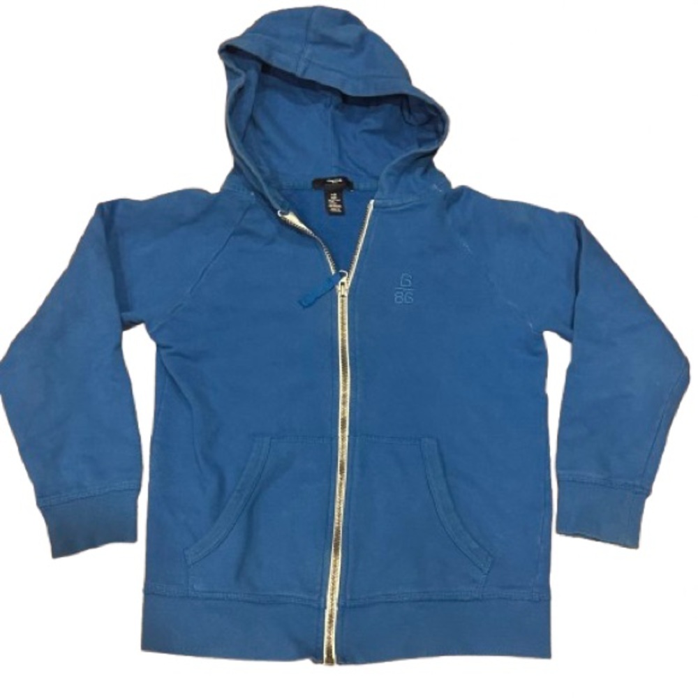 GAP KIDS Blue 100% Cotton Zipper Light Jacket | M 8-9Y | Activewear School/Fall